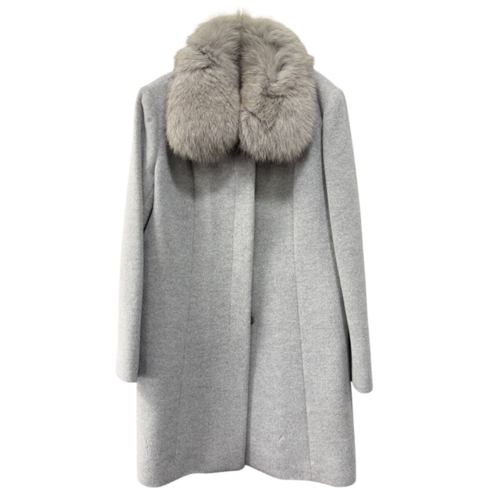 Grey Angora Wool Jacket